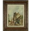Image 2 : OIL PAINTING DEVOGEL AMSTERDAM STREET SCENE