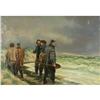 Image 1 : OIL PAINTING KAI ANKERBYE FISHERMAN ON SHORE