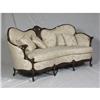 Image 1 : ART NOUVEAU INFLUENCE CARVED WALNUT SOFA