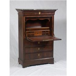 FRENCH LOUIS PHILLIPE SECRETAIRE A ABATTANT