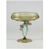 Image 1 : VENETIAN STYLE ART GLASS COMPOTE IRIS STEM