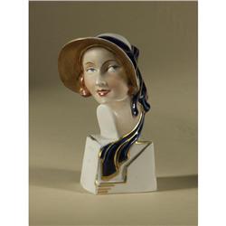 ROYAL DUX PORECELAIN FEMALE BUST