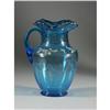 Image 1 : BOHEMIAN GLASS PITCHER HAND ENAMELED GILDED