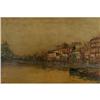 Image 1 : OIL PAINTING MID-CENTURY ITALIAN PORT