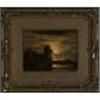 Image 1 : OIL PAINTING CHARLES F. JR. TREDUPP MOONLIGHT