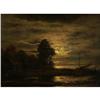 Image 2 : OIL PAINTING CHARLES F. JR. TREDUPP MOONLIGHT