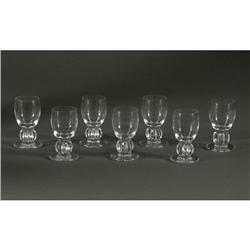 LALIQUE CORDIAL GLASSES