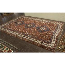 CIRCA 1920 PERSIAN KASHKULI/BULVERDI CARPET