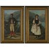 Image 1 : OIL PAINTINGS ALPINE COUPLE ANTIQUE