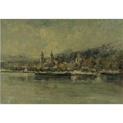 OIL PAINTING MID-CENTURY EUROPEAN MILTENBERG