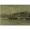 Image 1 : OIL PAINTING MID-CENTURY EUROPEAN MILTENBERG