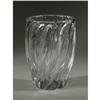 Image 1 : CLEAR ''WAVE'' ART GLASS VASE UNATTRIUTED