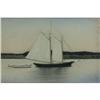 Image 2 : MIXED MEDIA PAINTING SAILBOAT VINTAGE