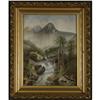 Image 2 : PASTEL DRAWING LANDSCAPE CROSS VINTAGE