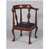 Image 1 : CIRCA 1880 GEORGIAN STYLE MAHOGANY CORNER CHAIR