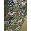 Image 2 : LARGE CHINESE CLOISONNE ON BRASS BALUSTER VASE