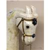 Image 2 : LARGE SCALE BONE TILED HORSE SCULPTURE IVORY-LOOK