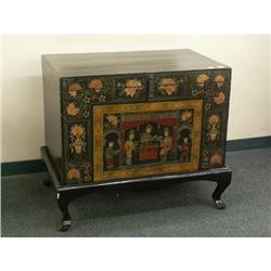 CHINESE LATE QING PAINTED CHEST