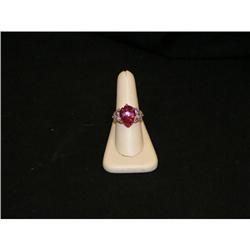 QUARTZ AND DIAMOND RING