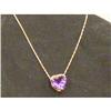 Image 1 : Amethyst heart pendant