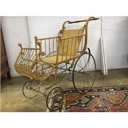 Antique Wicker Baby Carriage
