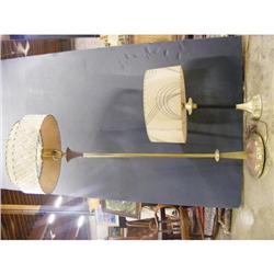 2 Retro lamps with origial shades.