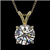 Image 1 : 1.28 ctw Certified Quality Diamond Necklace 10k Yellow Gold - REF-188A2N