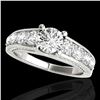 Image 1 : 3.05 ctw Certified Diamond Solitaire Ring 10k White Gold - REF-436F4M