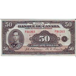 $50.00 note 1935, grade VF, Charlton # BC-14