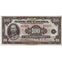 $100.00 note 1935, grade VF, Charlton # BC-15