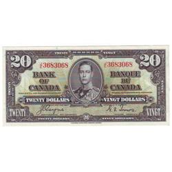 $20.00 note 1937, UNC-65, Charlton # BC-25c