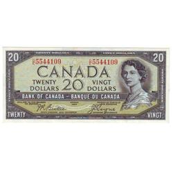 $20.00 DF note 1954, UNC-60, Charlton #BC-33b