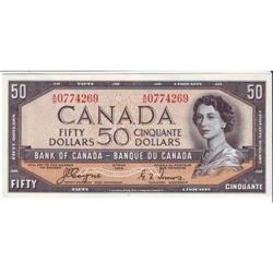 $50.00 DF note 1954, UNC-65, Charlton #BC-34a