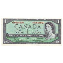 $1.00 Repl Note 1954, UNC-60, Ch BC-37bA