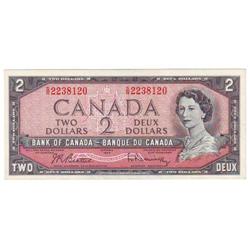 $2.00 test note 1954, AU/UNC, Ch # BC-38bT