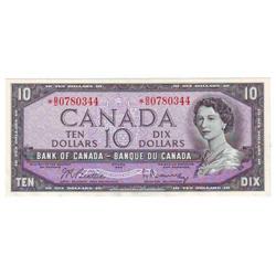 $10.00 Repl Note 1954, UNC-60, Ch BC-40bA