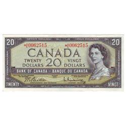 $20.00 repl note 1954, AU/UNC, Ch # BC-41bA