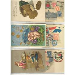 Set of 40 different Post Card coins etc