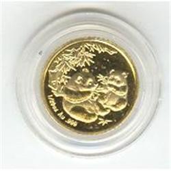 China Gold, 1/20 oz .999. Panda 2006