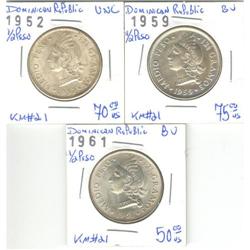 Dominican Republic 3 x 1/2 pesos