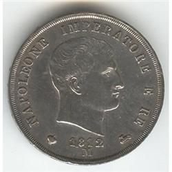 Kingdom of Napoleon, 5 Lire 1812M