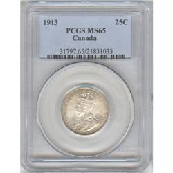 25 Cents 1913, graded PCGS MS-65