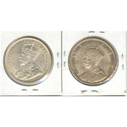 Silver dollar 1935 in AU-58 and 1936 in AU-58