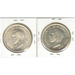 Silver dollar 1939 in MS-62 and 1946 in MS-60