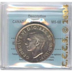 Silver Dollar 1946, graded CCCS MS-60