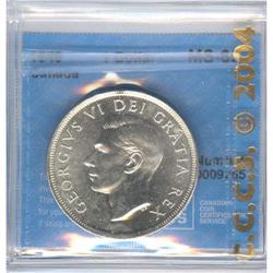 Silver Dollar 1949, graded CCCS MS-65