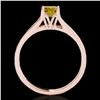 Image 2 : 1.5 ctw Certified SI/I Fancy Intense Yellow Diamond Ring 10k Rose Gold - REF-259X3A