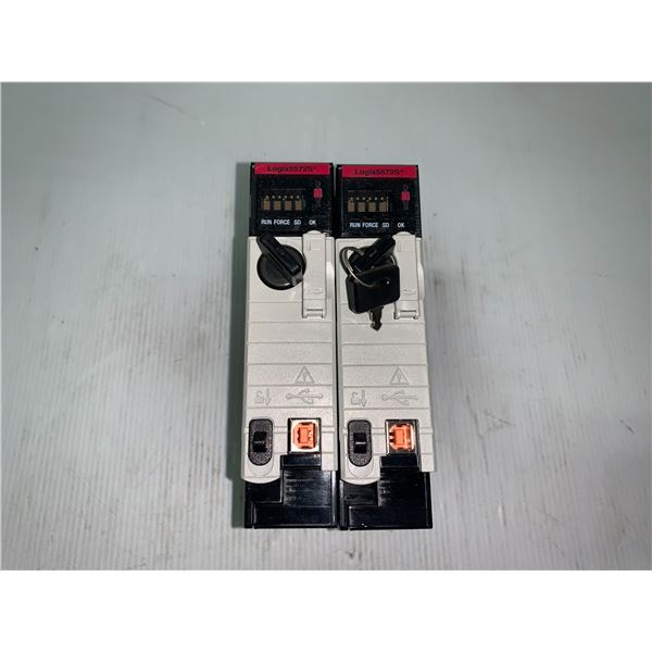 (2) Allen Bradley 1756-L72S Automation Controller