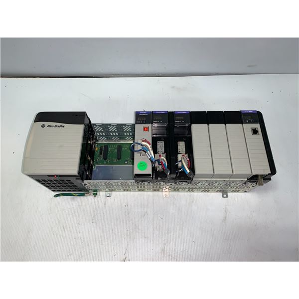 Allen Bradley 10-Slot Rack W/ I/O Modules