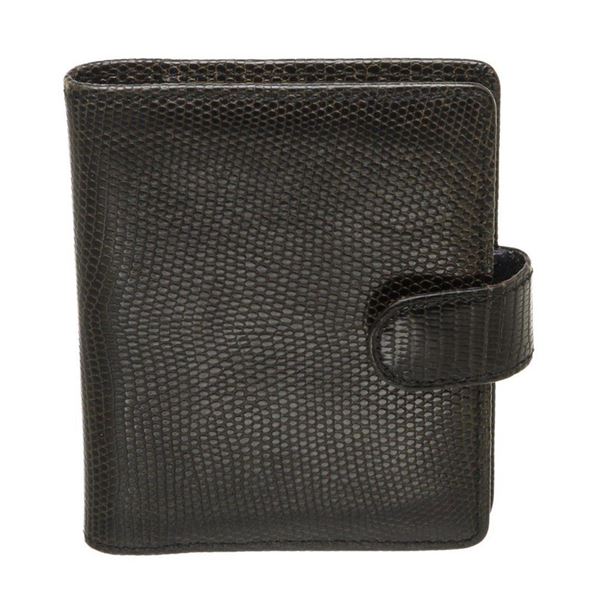 Louis Vuitton Black Lizard Mini Agenda Notes de Voyage Travel Notes